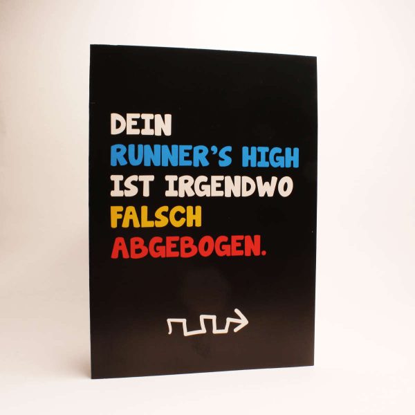 DNF Geschenk Grußkarte Runners High
